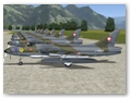 Hawker Hunter Mk.58 Lineup in Buochs (FS9)