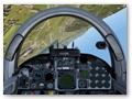 F-5E Tiger II: Cockpitsicht whrend dem 